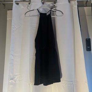 Vanessa Mooney Halterneck Silk Mini Dress